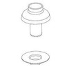 Pfister 961-004S  Amherst 34 Series Side Spray Mounting Flange with Hardware, Stainless Steel
