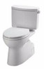 Toto CST474CUFRG01 CST474CUFRG#01 1.0-GPF Vespin II 1G High-Efficiency Toilet, with SanaGloss and Right Hand Trip lever (2 Piece), Cotton