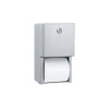 Bobrick 142781 Stainless Steel 2-Roll Tissue Dispenser, 6 1/4 x 6 x 11, Stainless Steel - Includes one each.