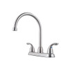 Pfister G136-200S  Pfirst Series 2-Handle Kitchen Faucet in Stainless Steel, 1.8gpm