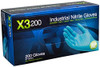 Ammex AMXX3D42100 Ammex X3D Xtreme Blue Nitrile Glove, Latex Free, Disposable, Powder Free, Small (Box of 200)