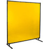 Steiner STI-534HD-6X6 Protect-O-Screen HD Welding Screen with Flame Retardant 14 mm Yellow Tinted Transparent Vinyl Curtain, 6' x 6'.
