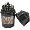 KnKut KNK-29KK38DB Performance 1/16" Through 1/2" by 64th Drill Bit Buddy with 3/8" Shank - 29 Piece.