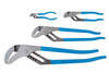 Channellock CNL-PC1 & #174 4 Piece Pros Choice Straight Jaw Tongue & Groove Plier Set.