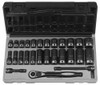 Grey Pneumatic GRY-81627RD 3/8" Drive 27pc Standard and Deep Length Fractional Duo-Socket Set - 6