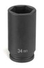 Grey Pneumatic GRY-2734MD 1/2"DR X 34MM DP SPDL NUT.