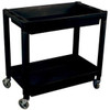 Astro Pneumatic AST-8330 Astro Heavy Duty Plastic 2 Shelf Utility Cart, Black Color.