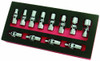 Astro Pneumatic AST-7412 Astro 1/4-Inch Drive Flex Socket Set, 6 Point - Metric, 12-Piece.