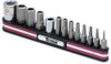 Titan TTN-16135 Tools Tamper Resistant SAE Hex Bit Socket Set - 13 Piece.