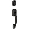 SCHLAGE F92GRW716 F92 GRW 716 Greenwich Exterior Half of Dummy Handleset Lever, Aged Bronze