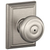SCHLAGE F40GEO619ADD Addison Collection Georgian Satin Nickel Bed and Bath Knob.