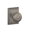 SCHLAGE F10GEO621ADD  Addison Collection Georgian Passage Knob, Distressed Nickel