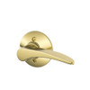 SCHLAGE F170MNH605RH  Manhattan Right Hand Dummy Lever, Bright Brass