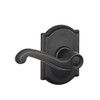 SCHLAGE F10FLA716CAM F10 FLA 716 CAM Camelot Collection Flair Passage Lever, Aged Bronze