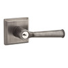 Baldwin ENFEDTSR152 Reserve Entry Federal Lever and Traditional Square Rose Matte Antique Nickel Finish