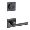KWIKSET 967MRLSQT-11PS  Montreal Square Interior Double Cylinder Handleset Trim Smart Key Venetian Bronze Finish