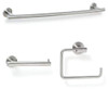 Amerock ARRONDISS3 ARRONDI-3 Arrondi Collection Bathroom Hardware Set with 7-1/4 Inch Tissu, Stainless Steel