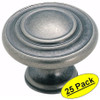 Amerock BP1586WN-25PACK Inspirations 3-Ring Knob (Pack of 25)