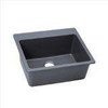 Elkay ELG2522GY0  Granite 22.375-Inch X 22-Inch X 9.5-Inch Single Bowl Top Mount Kitchen Sink, Dusk Gray