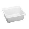 Elkay ELG2522WH0 Quartz Classic 25" x 22" x 9-1/2", Single Bowl Top Mount Sink, White