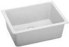 Elkay ELGU2522WH0 Quartz Classic 25" x 18-1/2" x 9-1/2", Single Bowl Undermount Sink, White