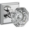 Baldwin PVCRYTSR260 BWR PRIVACY CRYSTAL KNOB 260 6AL DS TRADITIONAL SQUARE