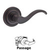 Baldwin PSCURTAR112 PS.CUR.TAR Curve Passage Leverset with Traditional Arch Rose, Venetian Bronze.
