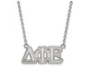 LogoArt SS007DPH-18 Sterling Silver LogoArt Delta Phi Epsilon Medium Pend w/Necklace