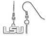 LogoArt SS005LSU Sterling Silver LogoArt Louisiana State University XS Dangle Earrings