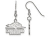 LogoArt SS005LOC Sterling Silver LogoArt Longwood University Small Dangle Earrings