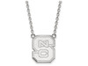 LogoArt SS016NCS-18 NC State Large (3/4 Inch) Pendant w/ Necklace (Sterling Silver).