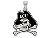 LogoArt SS070ECU East Carolina Extra Large (1 Inch) Enamel Pendant (Sterling Silver).