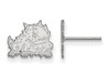 LogoArt SS022TCU Sterling Silver LogoArt Texas Christian University XS Post Earrings
