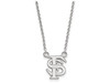 LogoArt SS015FSU-18 Florida State Small (1/2 Inch) Pendant w/Necklace (Sterling Silver).