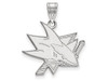 LogoArt SS004SHA San Jose Sharks Large (3/4 Inch) Pendant (Sterling Silver)
