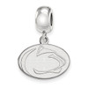 LogoArt SS004PSU Penn State Bead Charm Small (1/2 Inch) Dangle (Sterling Silver)