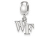 LogoArt SS029WFU Wake Forest Bead Charm Extra Small (3/8 Inch) Dangle (Sterling Silver).