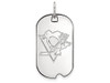 LogoArt SS024PEN Sterling Silver NHL LogoArt Pittsburgh Penguins Small Dog Tag