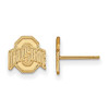 LogoArt GP008OSU Ohio State Extra Small (3/8 Inch) Post Earrings (Gold Plated).