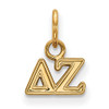 LogoArt GP001DZ Sterling Silver w/GP Delta Zeta XS Pendant