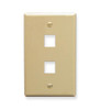 ICC IC107F02-IV - 2Port Face Ivory.