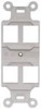 HUBBELL Q106OHubbell Duplex 106 Outlet Frame with 4 Ports, Office White