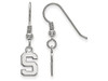 LogoArt SS006MIS Michigan State Extra Small (3/8 Inch) Dangle Earrings Wire (Sterling Silver)