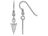 LogoArt SS006AZS Sterling Silver LogoArt Arizona State University Small Dangle Earrings