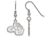 LogoArt SS005GON Sterling Silver LogoArt Gonzaga University Small Dangle Earrings