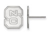 LogoArt SS009NCS NC State Small (1/2 Inch) Post Earrings (Sterling Silver)