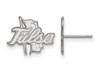 LogoArt SS004UTL Sterling Silver LogoArt The University of Tulsa Small Post Earrings