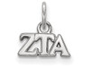 Sororities SS001ZTA Sterling Silver LogoArt Zeta Tau Alpha XS Pendant