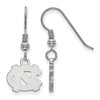 LogoArt SS006UNC North Carolina Extra Small (3/8 Inch) Dangle Earrings Wire (Sterling Silver)