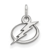 LogoArt SS001LIG Sterling Silver NHL LogoArt Tampa Bay Lightning XS Pendant